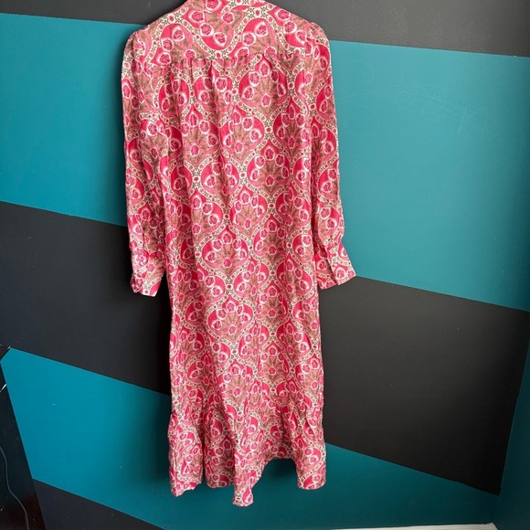 Zara Pink and White Ruffled Tiered Sundress - Picture 8 of 16